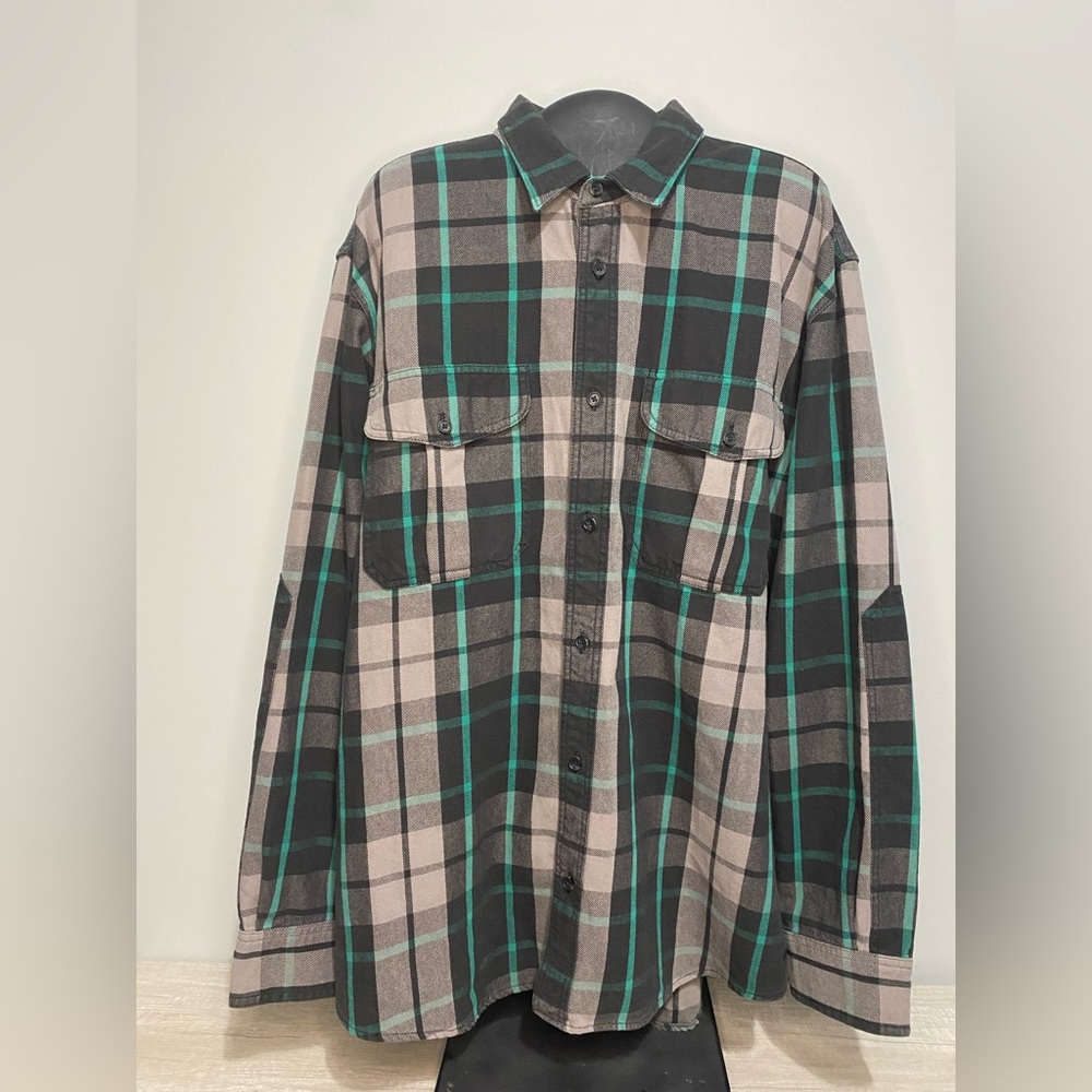 Filson Vintage Wash Alaskan Guide Shirt 20233069 Dark Granite Green Gray Grey XL